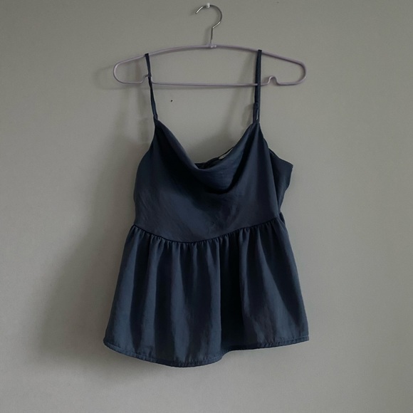American Eagle cowl neck babydoll tank - Picture 6 of 7